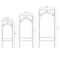 Uniquewise SquareÂ  12 W, 12 L, 27 H, Metal, Gold QI004543 - alternate 5